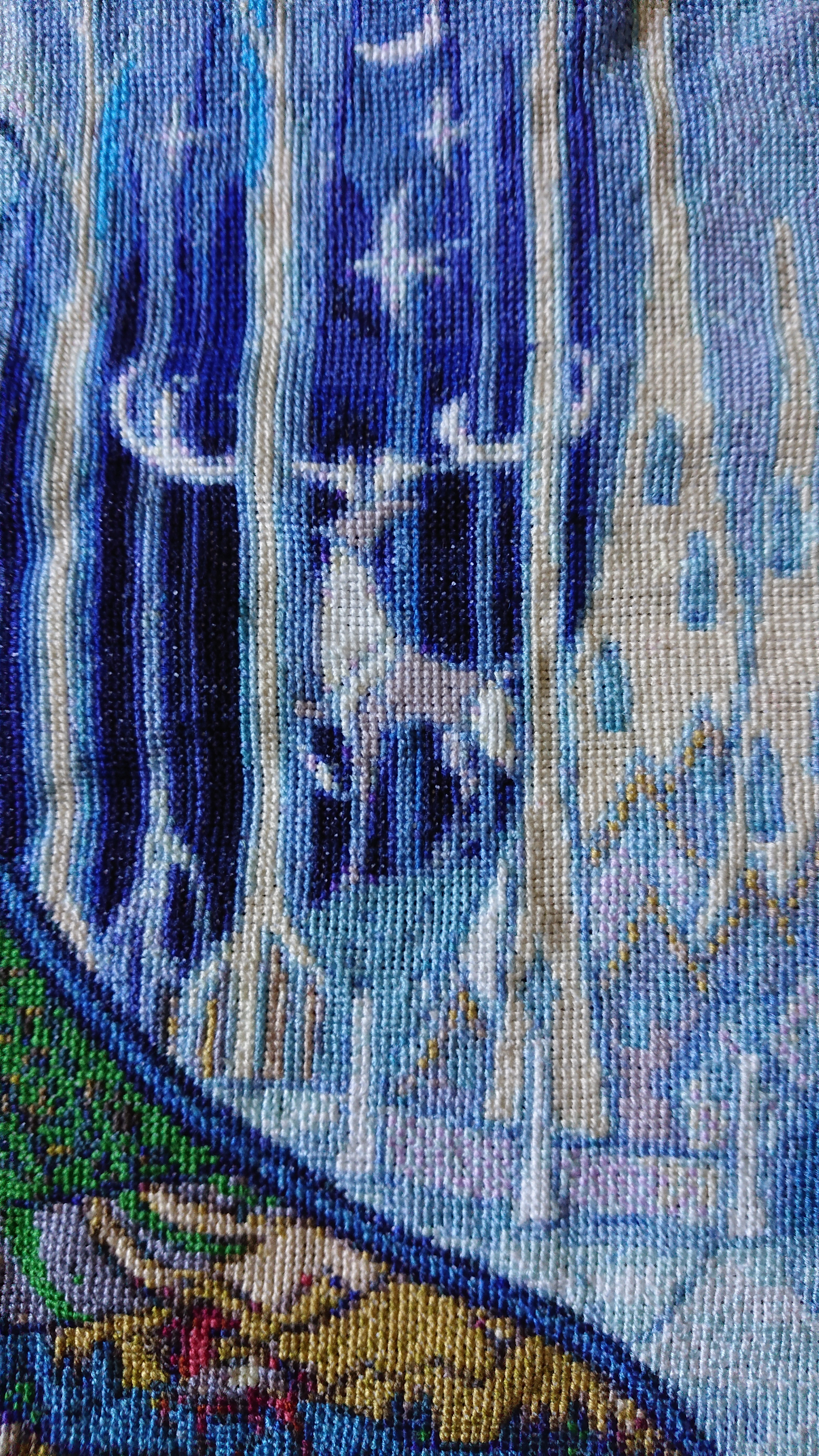 Cross-stitch detail